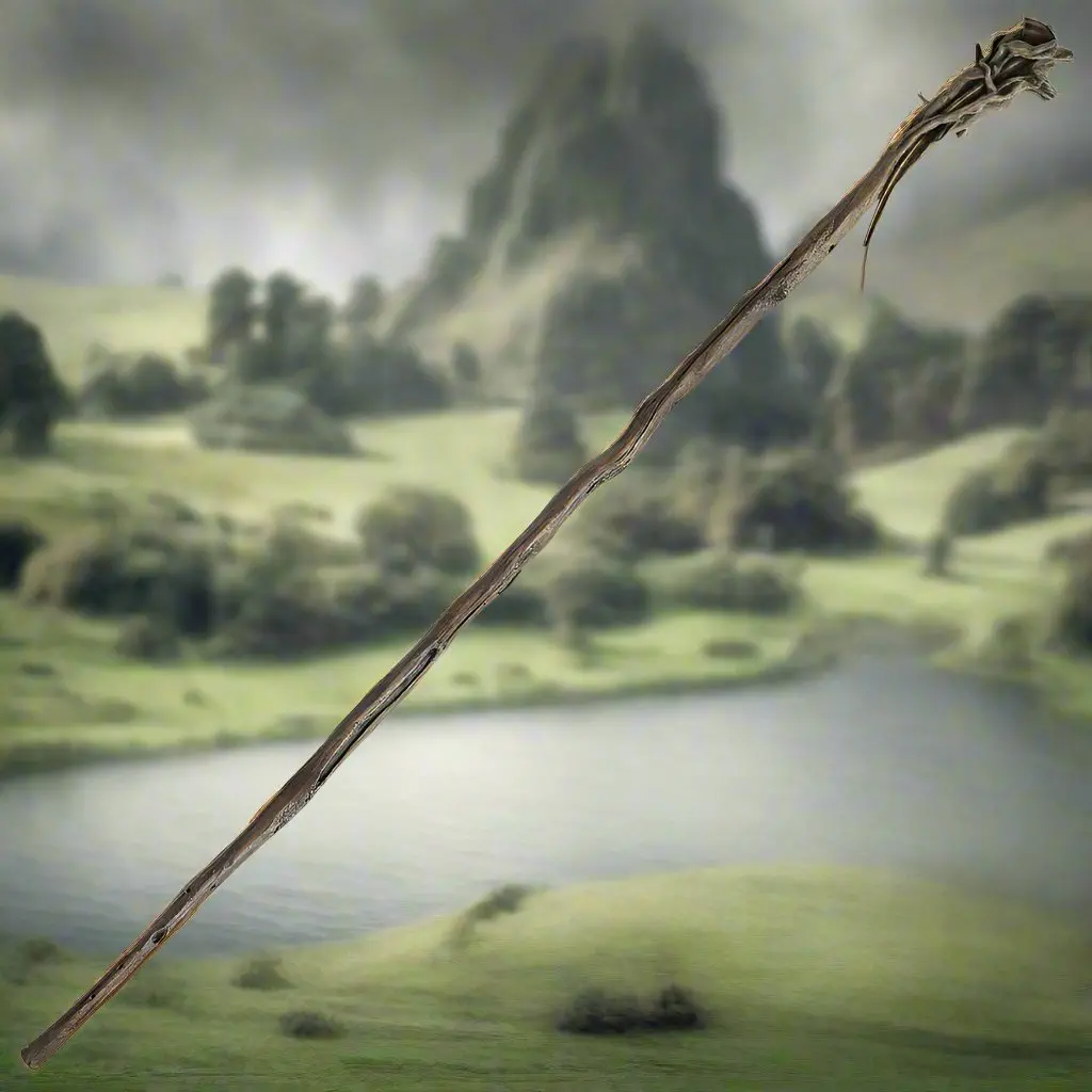 The Hobbit: Staff Of Gandalf The Grey With Pipe And Nail And Wall Display 1