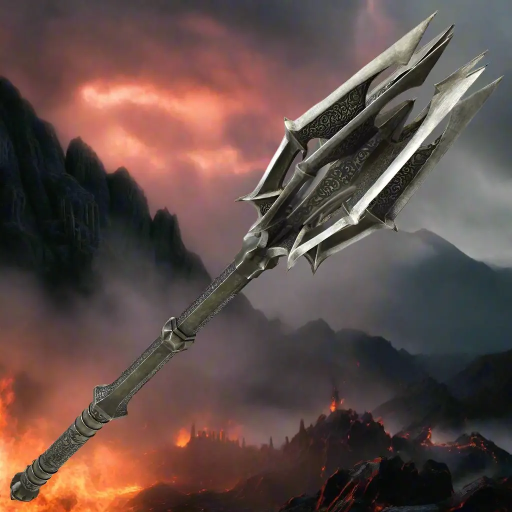Lord Of The Rings: The Mace Of Sauron And One Ring Red Eye Edition + War Banner 1