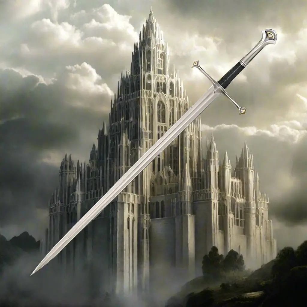Lord Of The Rings: Narsil Sword Of Elendil With Wall Display 1