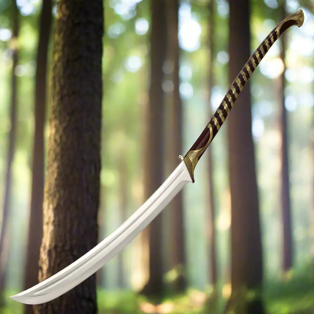 Lord Of The Rings: High Elven Warrior Sword With Wall Display 1