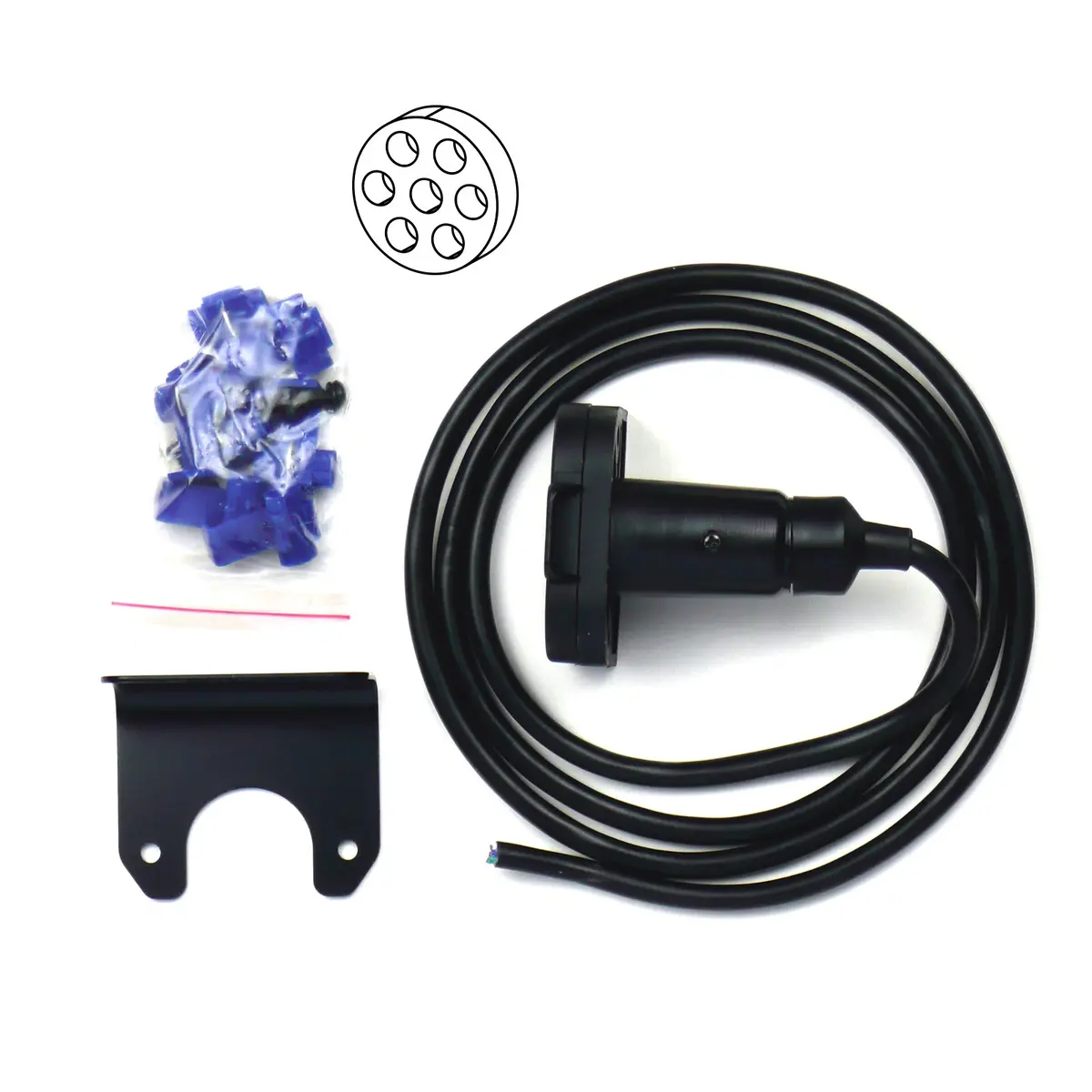 Tag Pulse Complete 7 Pin Small Round Socket Wiring Kit 1