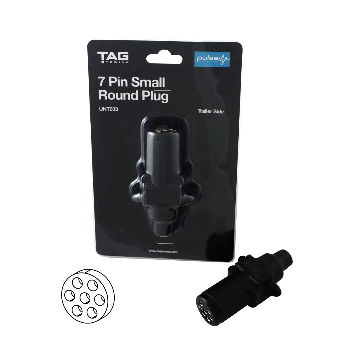 Tag 7 Pin Small Round Plug (Trailer Side) 1