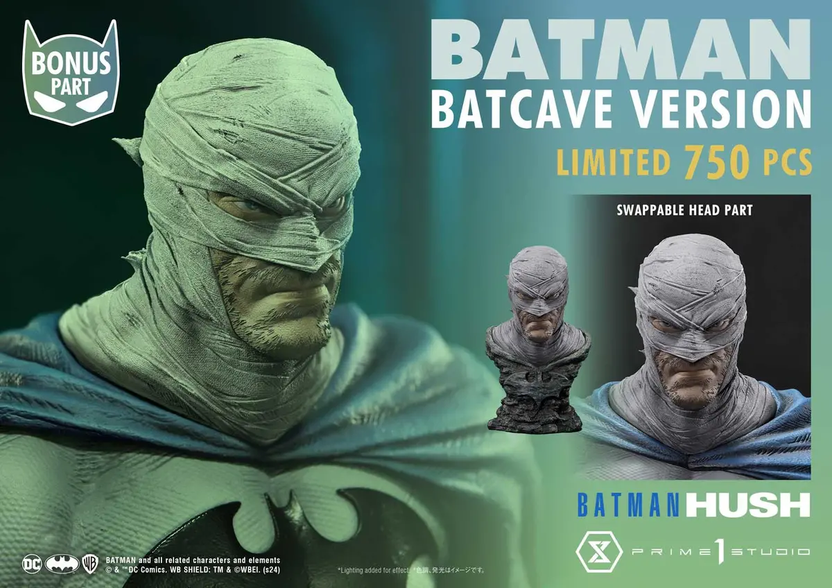 Dc Batman Hush: Batman Batcave Version Deluxe Bonus Quarter Scale 1