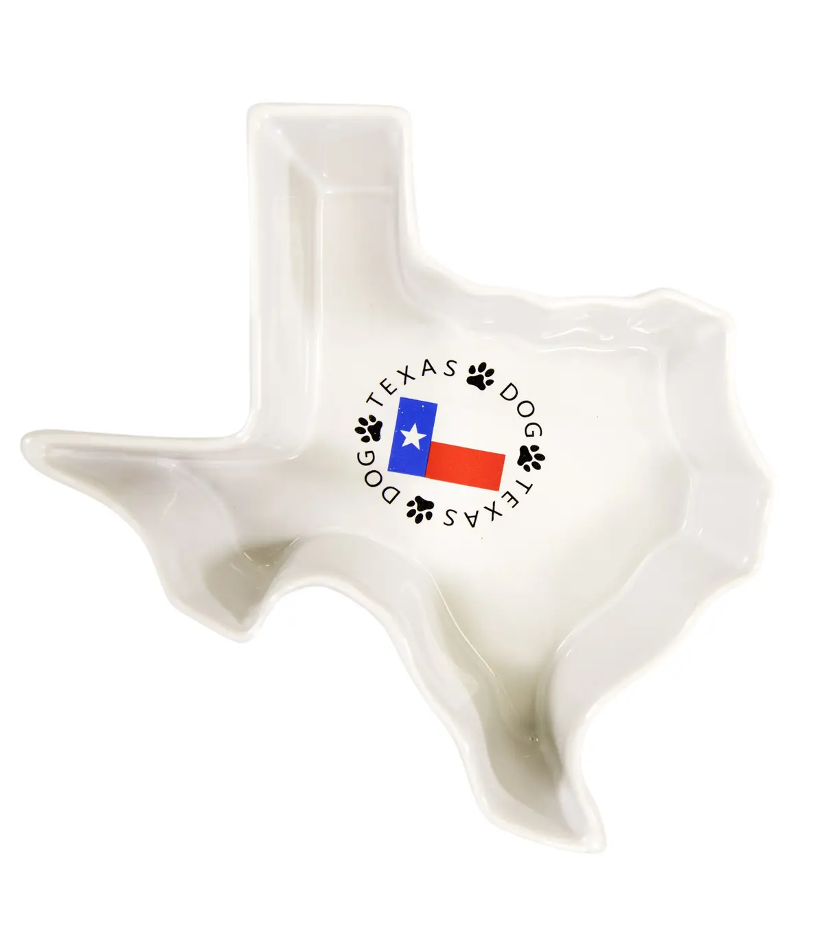 Texas Shaped Dog Bowl 1