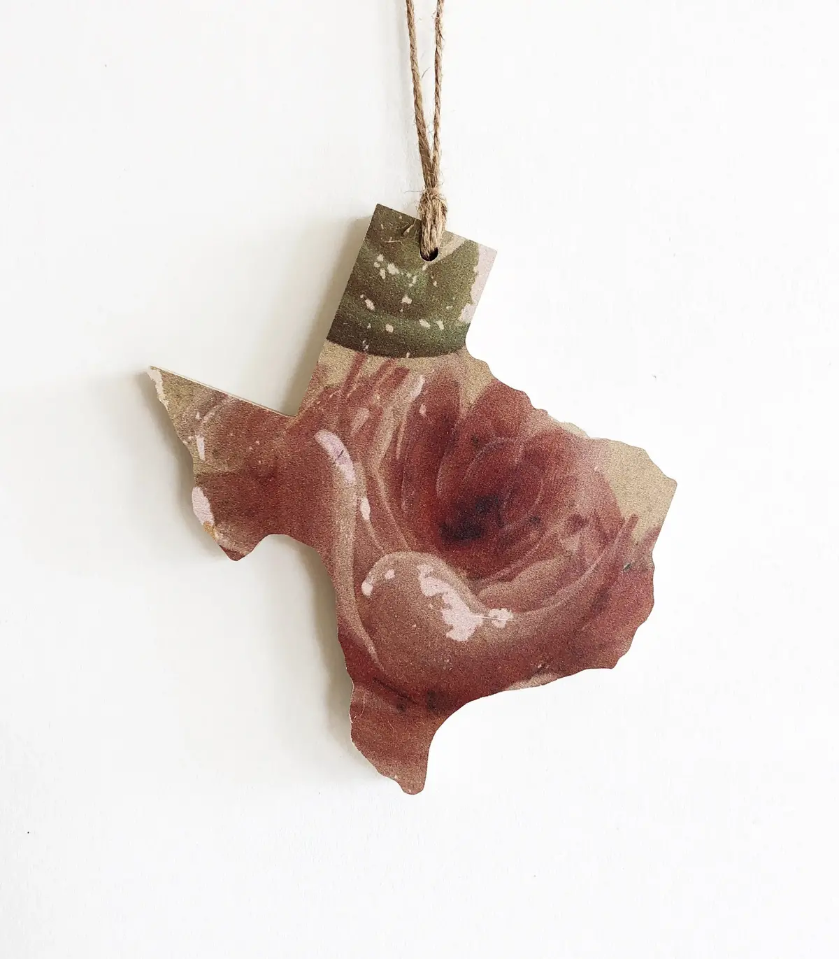 Vintage Floral Roses Texas Ornament 1