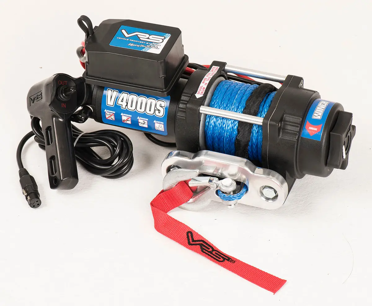 Vrs Utility Winch With Synthetic Rope (4000Lbs) (Sku: V4000s) 1