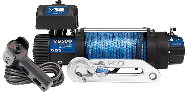 Vrs Winch With Synthetic Rope (9500Lbs) (Sku: V9500s) 1
