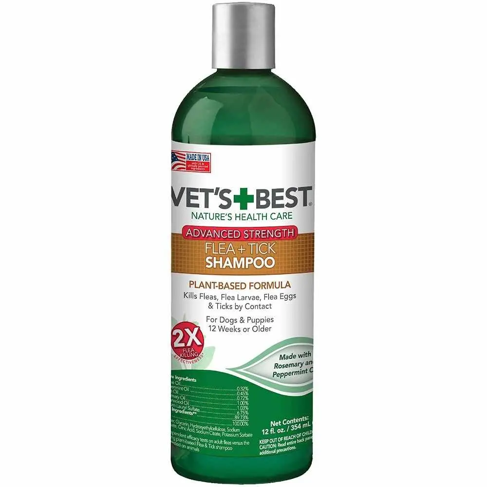 Flea + Tick Adv. Shampoo 12 Oz 1