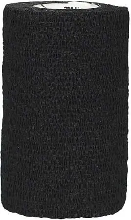 Tough Flex Vetrap -  Flexible Cohesive Bandage -  Black (1 Bandage) 1