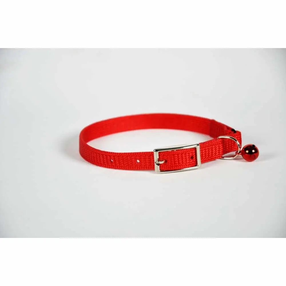 Cat Collar Skinny - 8" - Red 1