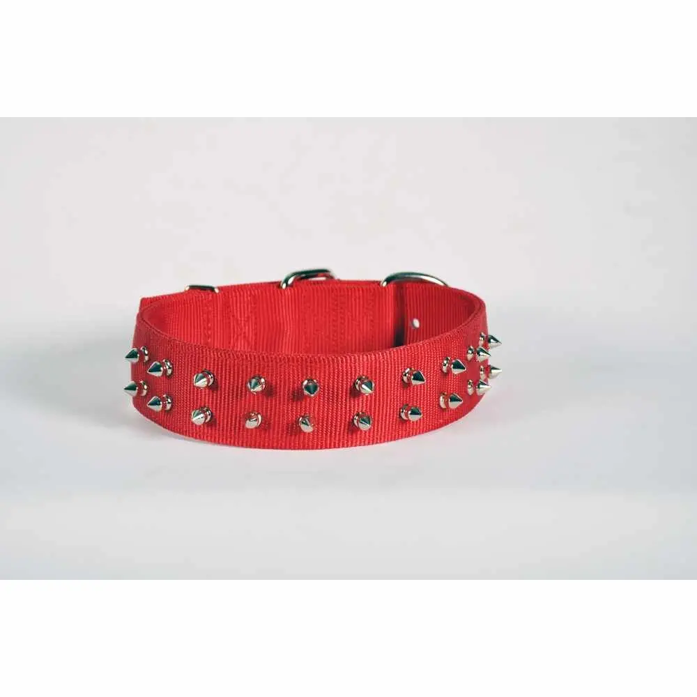 22''Pet Collar - Red- Spike 1