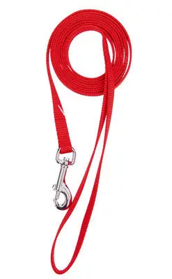 3/4" Single Layer Nylon Leash Red  4' 1