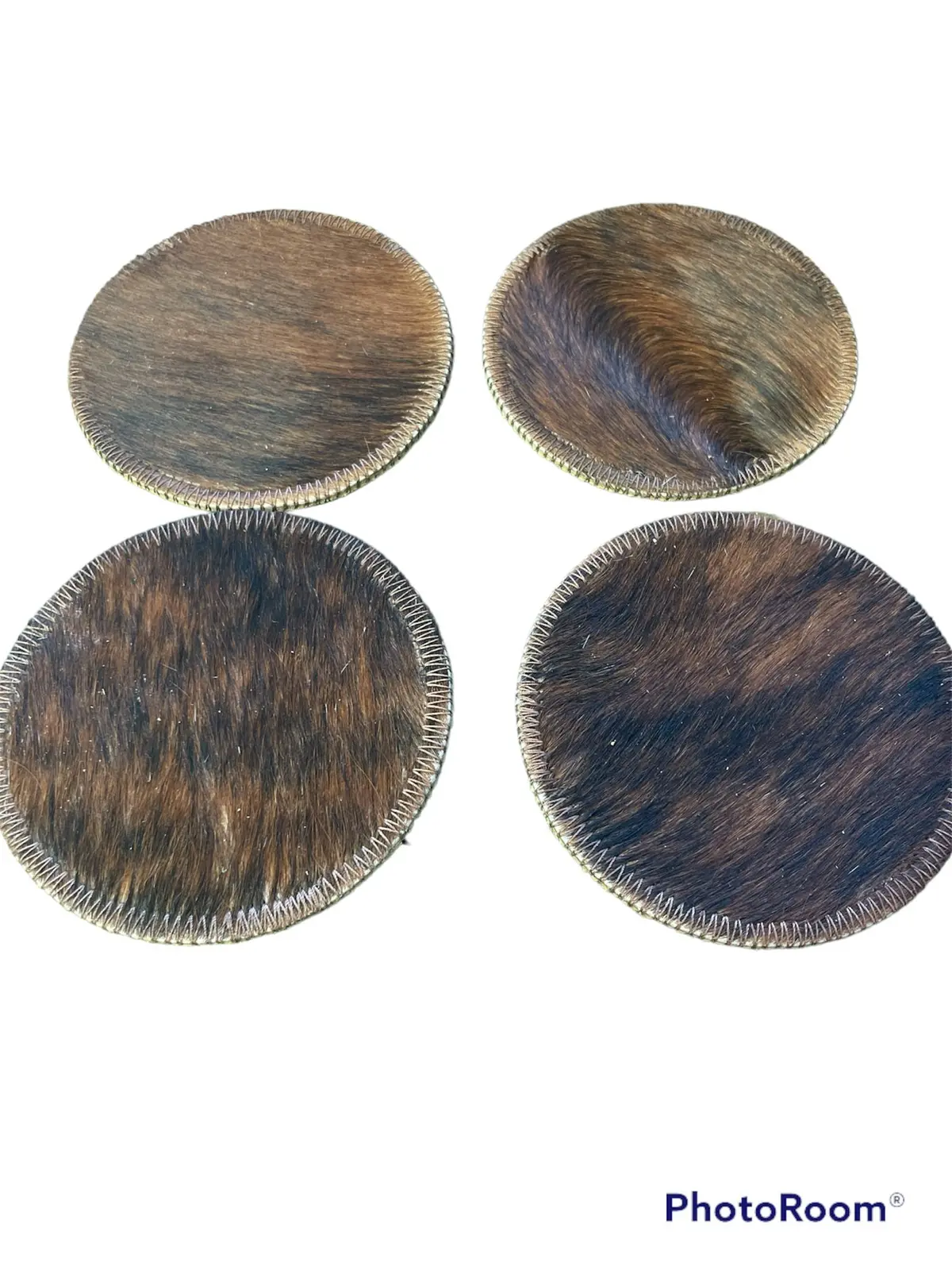 Cup Holder - Real Cowhide 1
