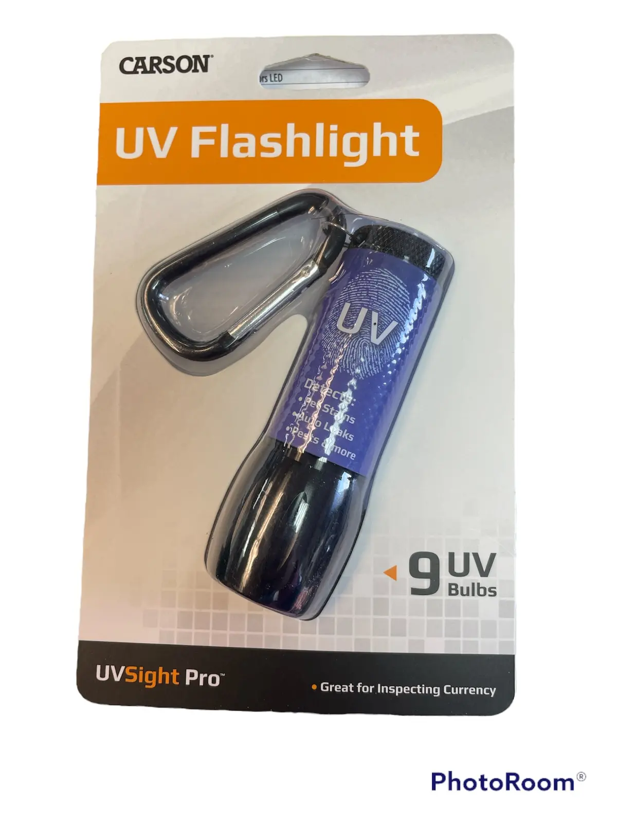 Uv Sight Pro Flashlight, Glow In The Dark Handle 1