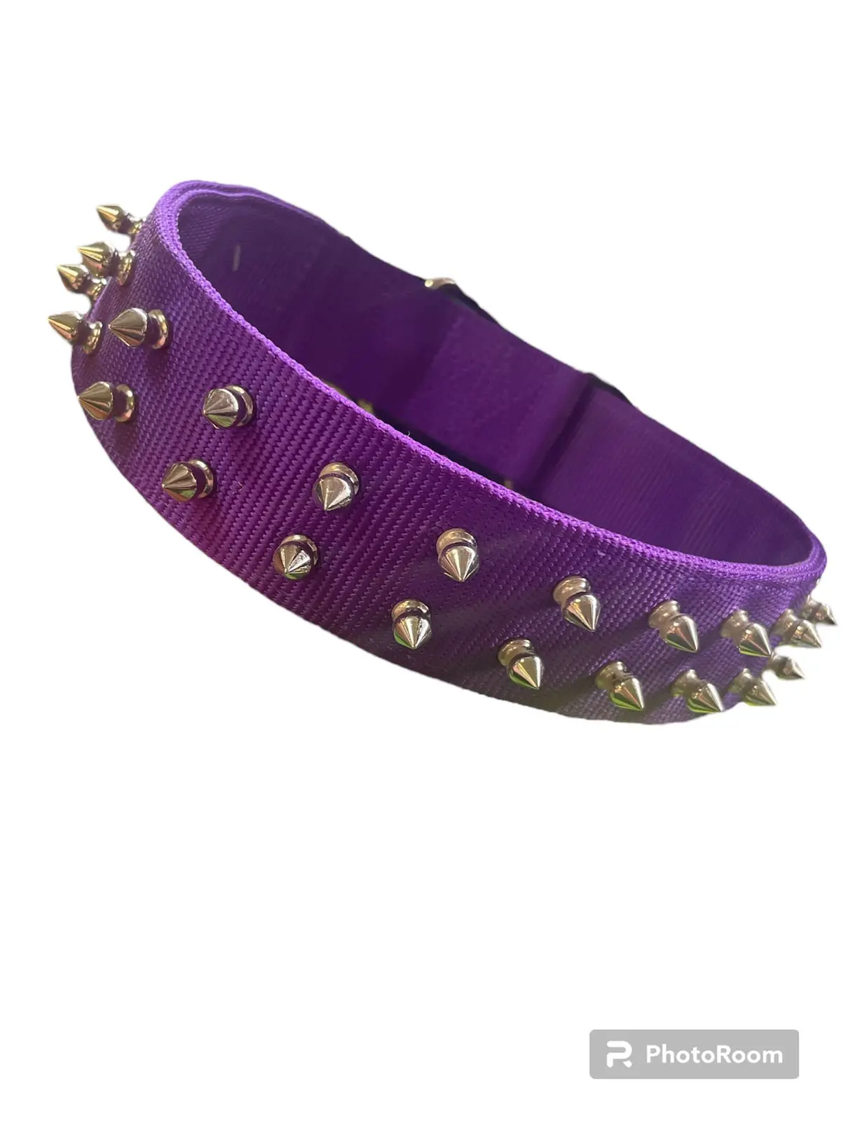 22'' Pet Collar - Purple Spike 1