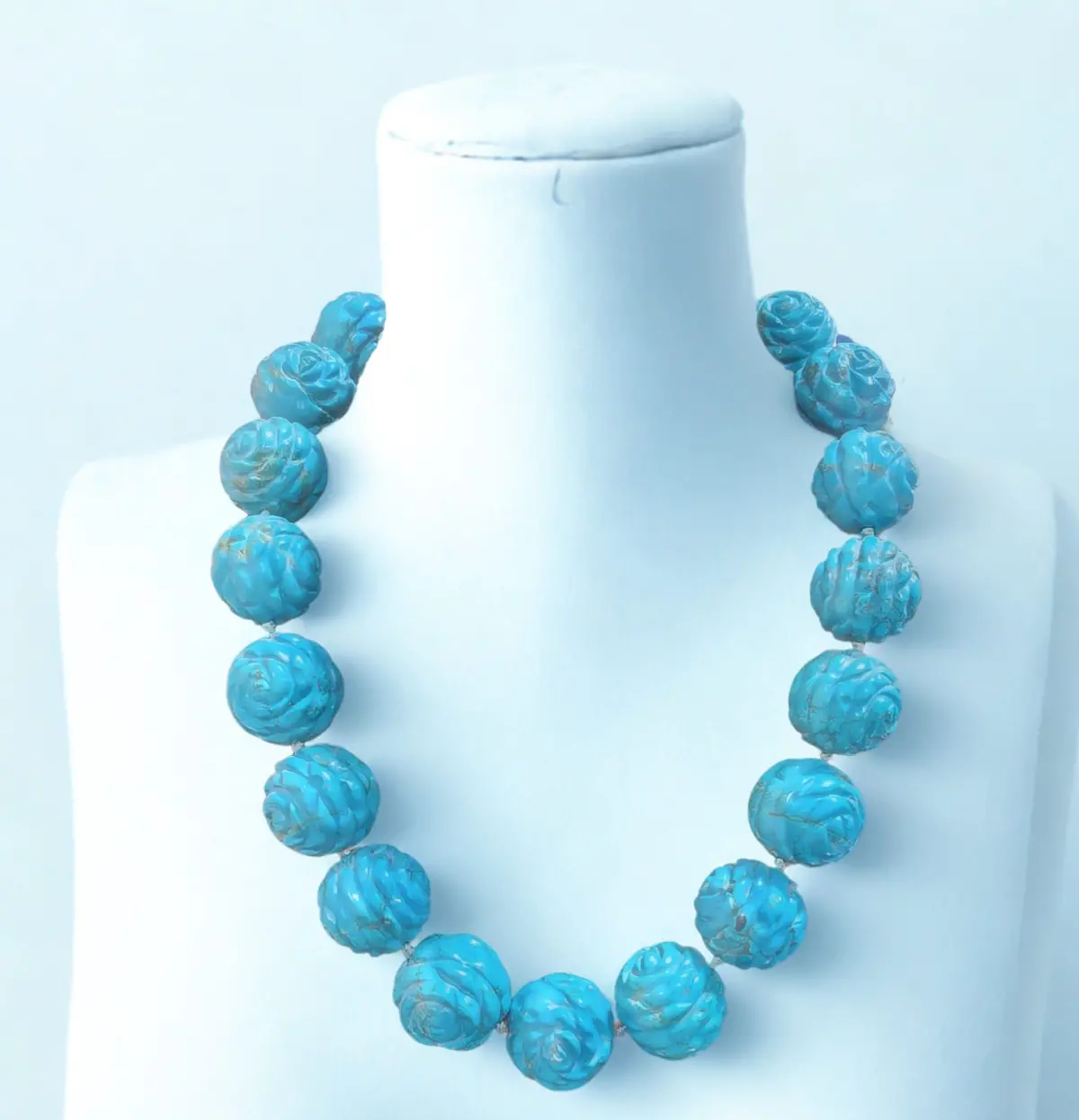 Turquoise Rose Necklace 1