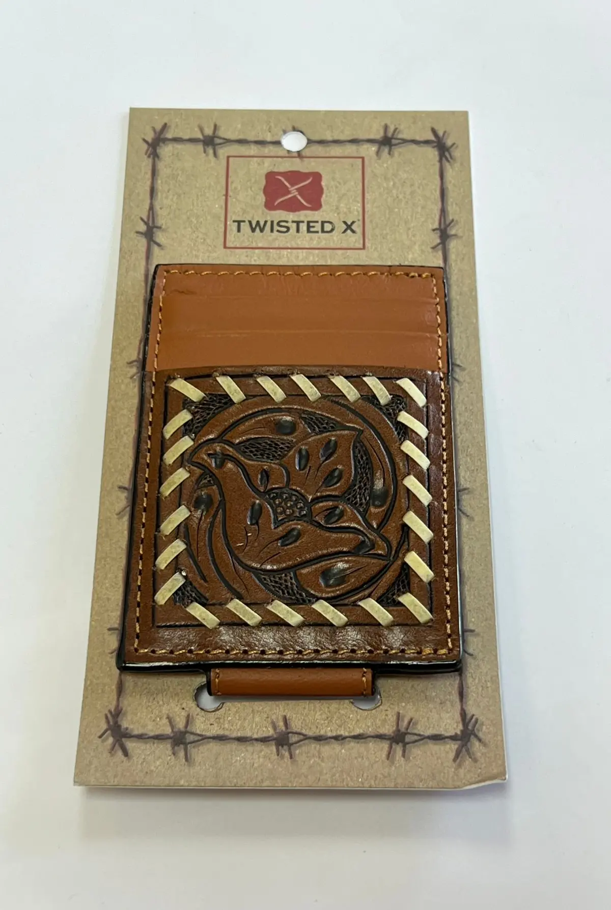 Twisted X, Money Clip, Brn 1