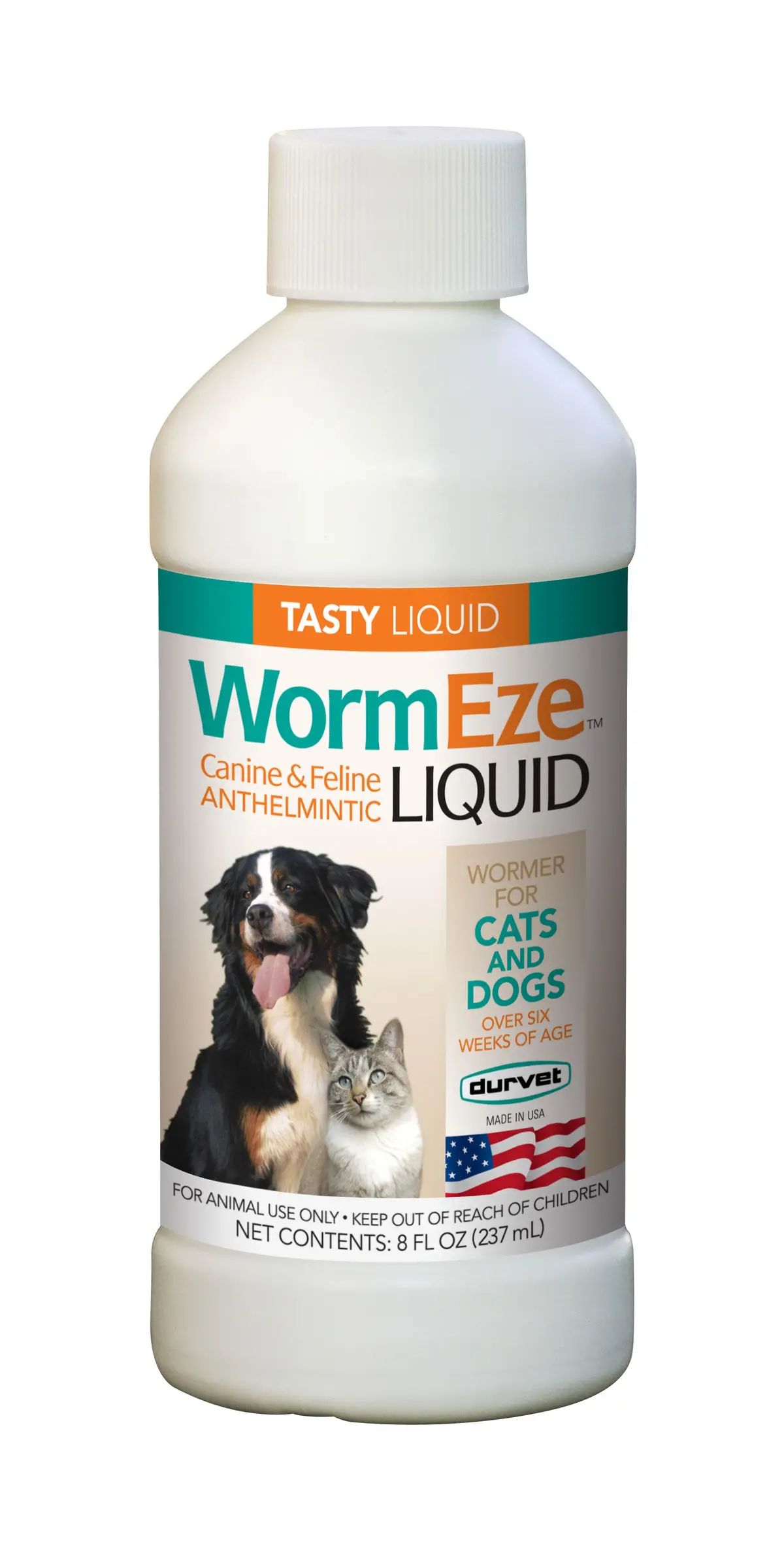 Wormeze Liquid For Dogs & Cats 8Oz 1
