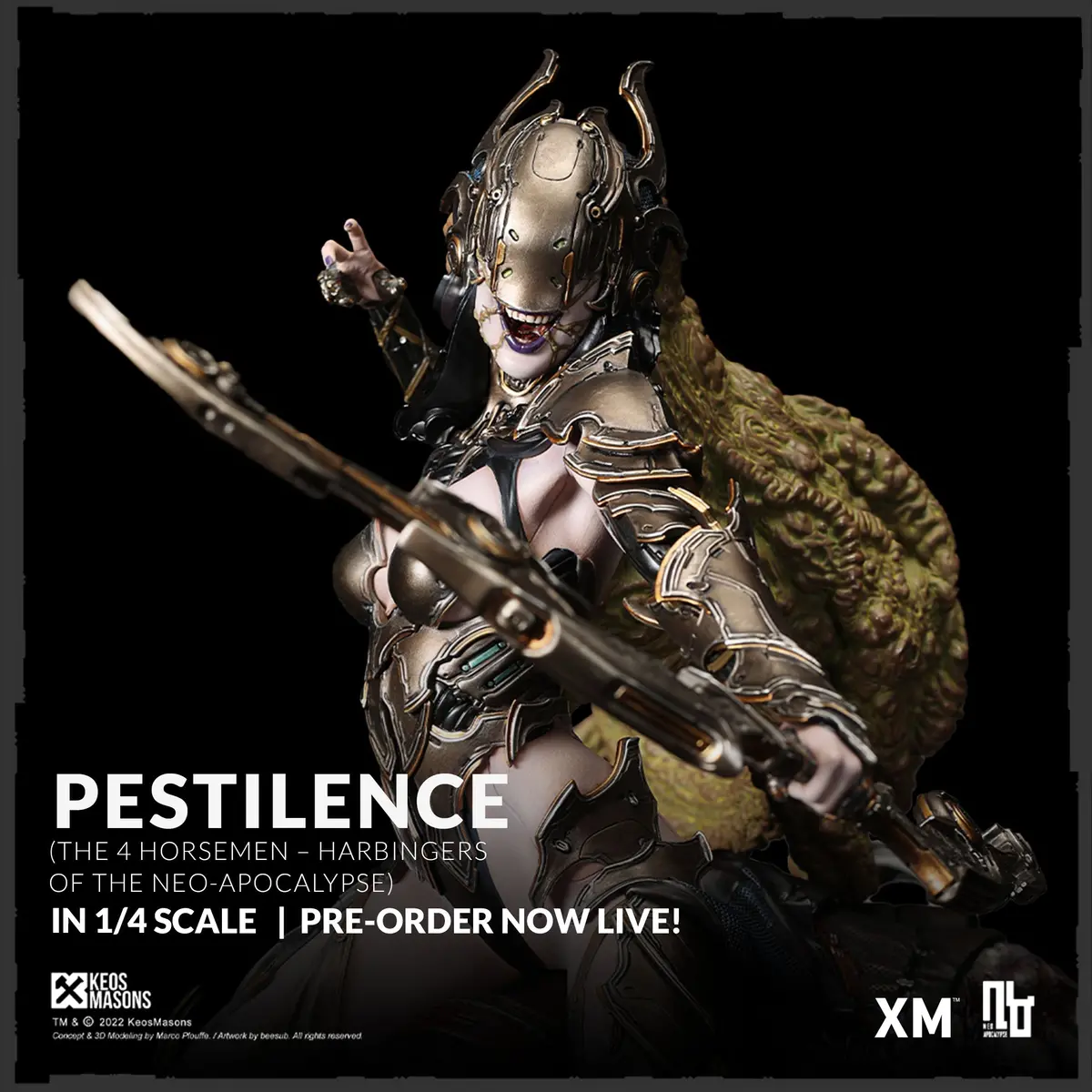 The Four Horsemen: Pestilence Quarter Scale Statue 1