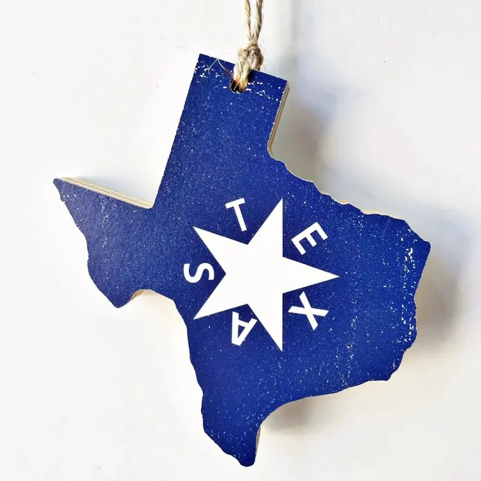 Zavala Flag Texas Ornament 1