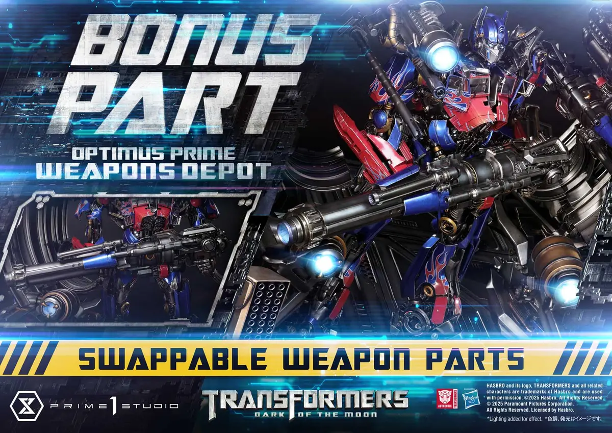 Transformers Dark Of The Moon (2011): Optimus Prime Weapons Depot Bonus Version 1