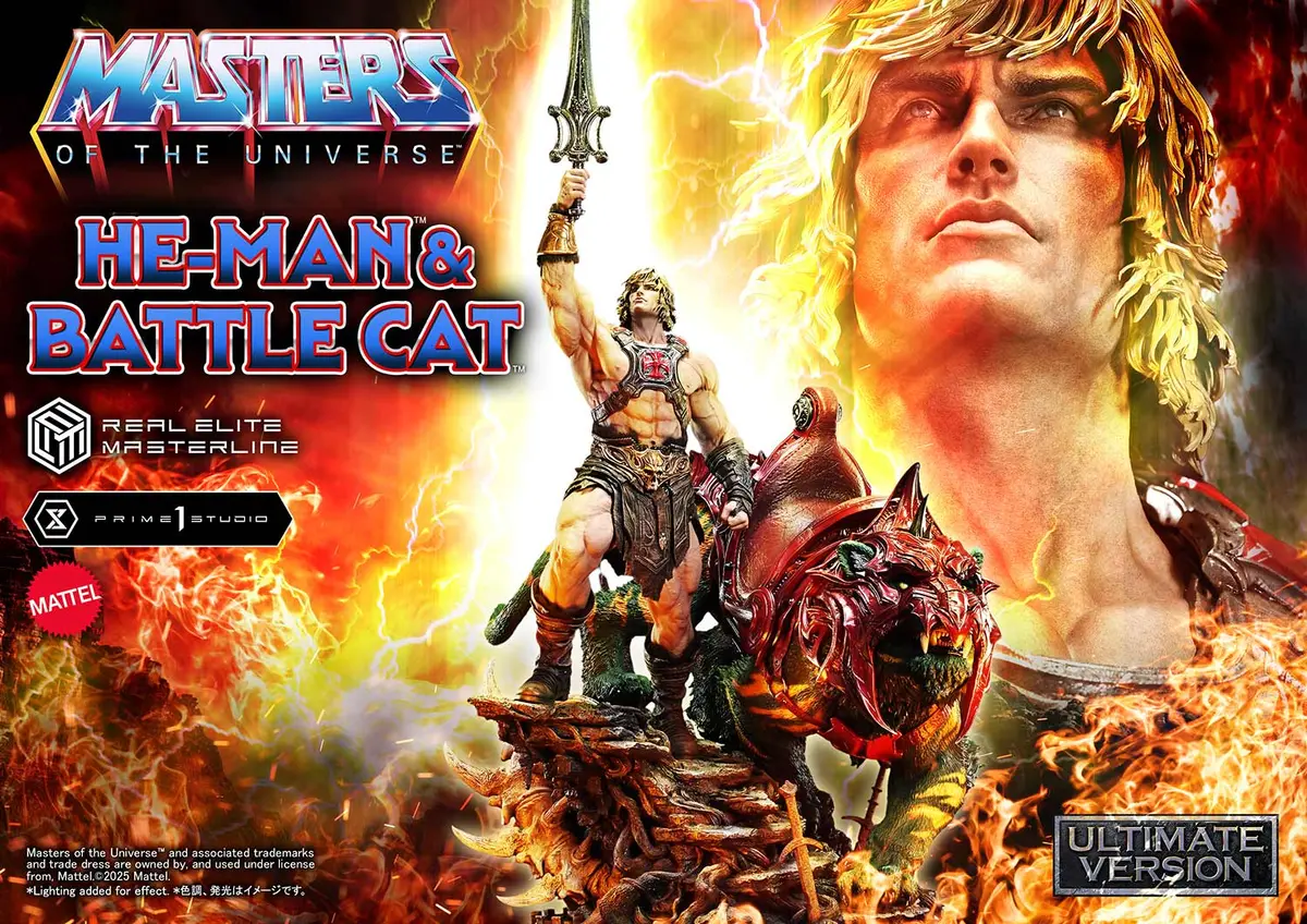 Masters Of The Universe: He-Man & Battle Cat Ultimate Version Real Elite Masterline 1