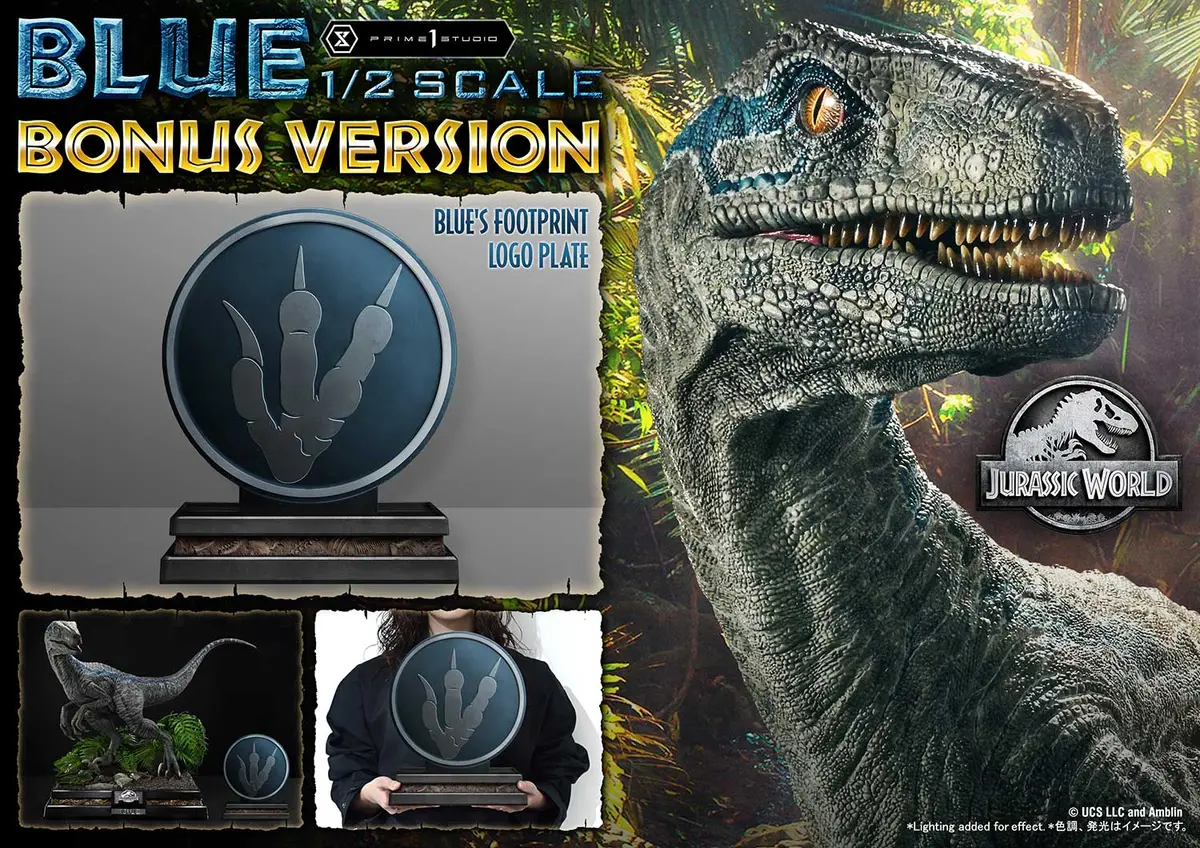 Jurassic World Fallen Kingdom (2018): Blue 1/2 Scale Bonus Version (Pre-Order) 1
