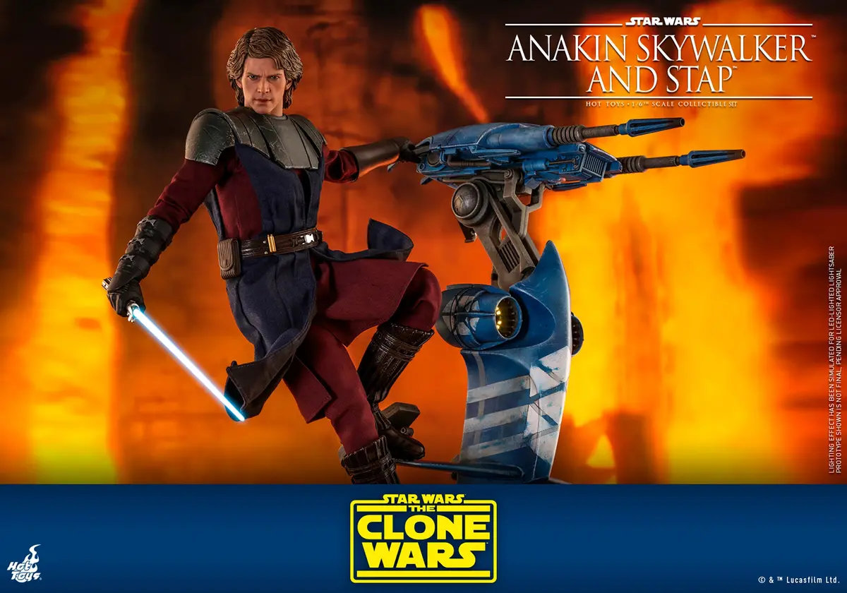 Star Wars The Clone Wars: Anakin Skywalker And Stap Set 1