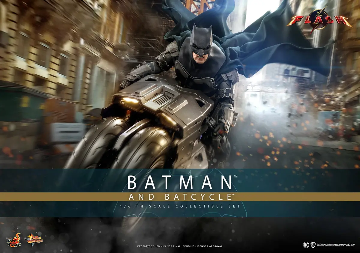 Dc The Flash: Batman And Batcycle Set 1