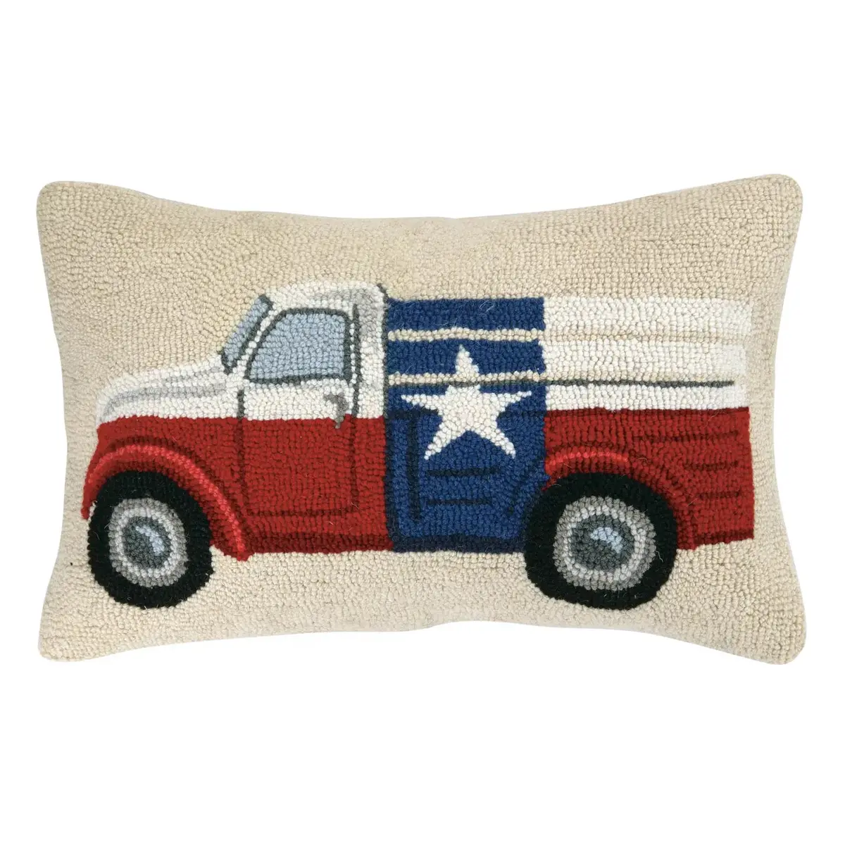 Texas Flag Truck Hook Pillow 1