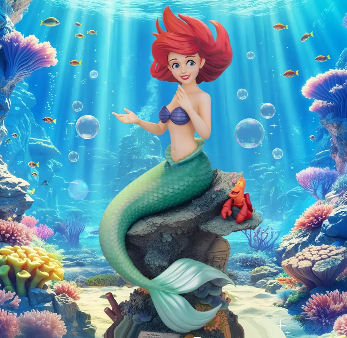 Disney The Little Mermaid (1989): Ariel & Sebastian (Pre-Order) 1