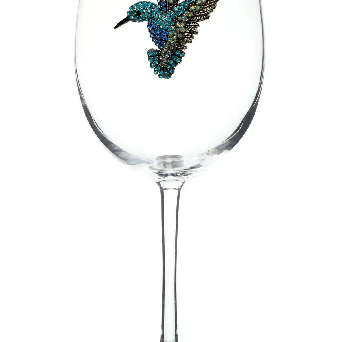 Hummingbird Stemmed Wine Glass 1