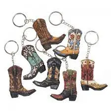 Cowboy Boot Keychain 1
