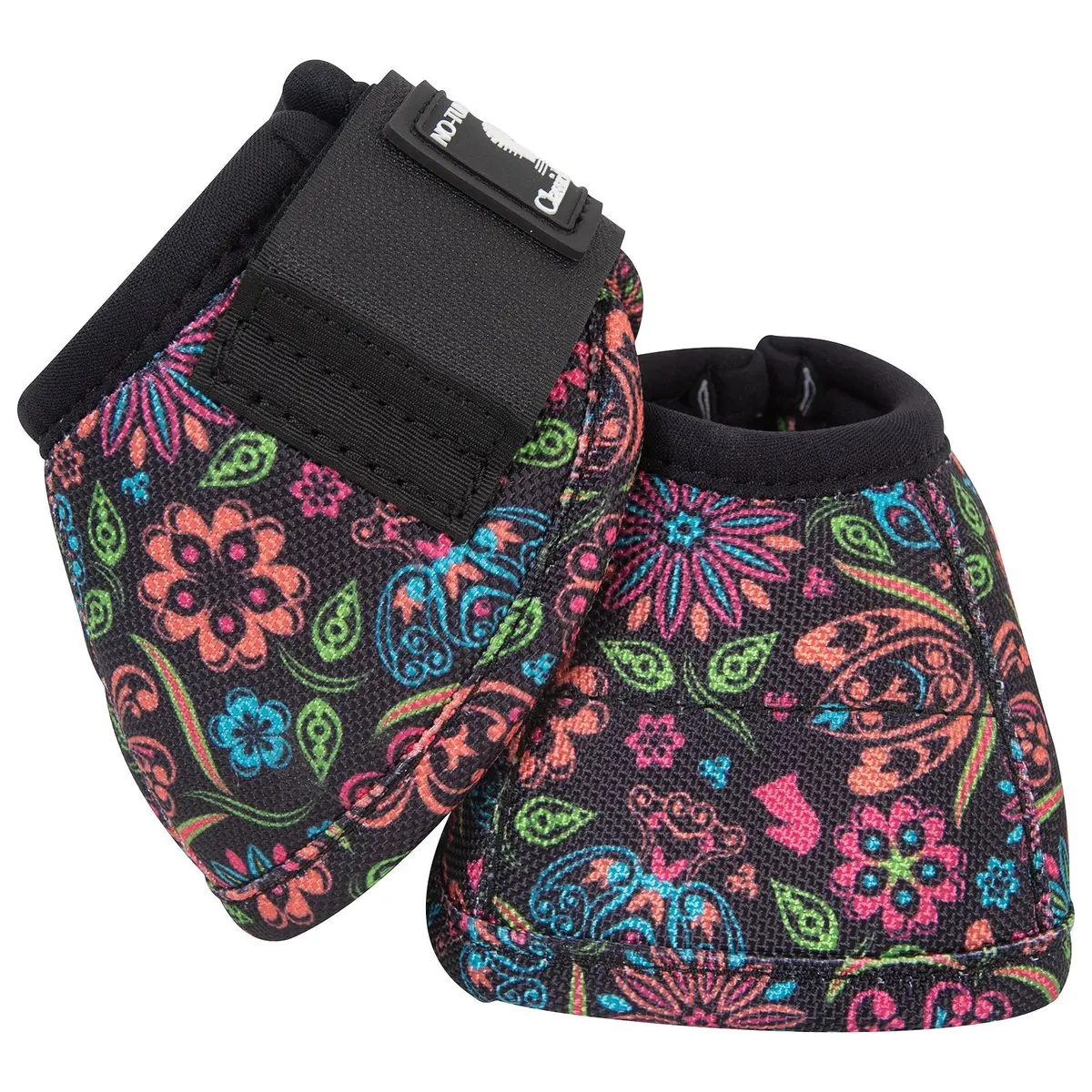 Dyno No-Turn Bell Boots, Neon Flowers 1