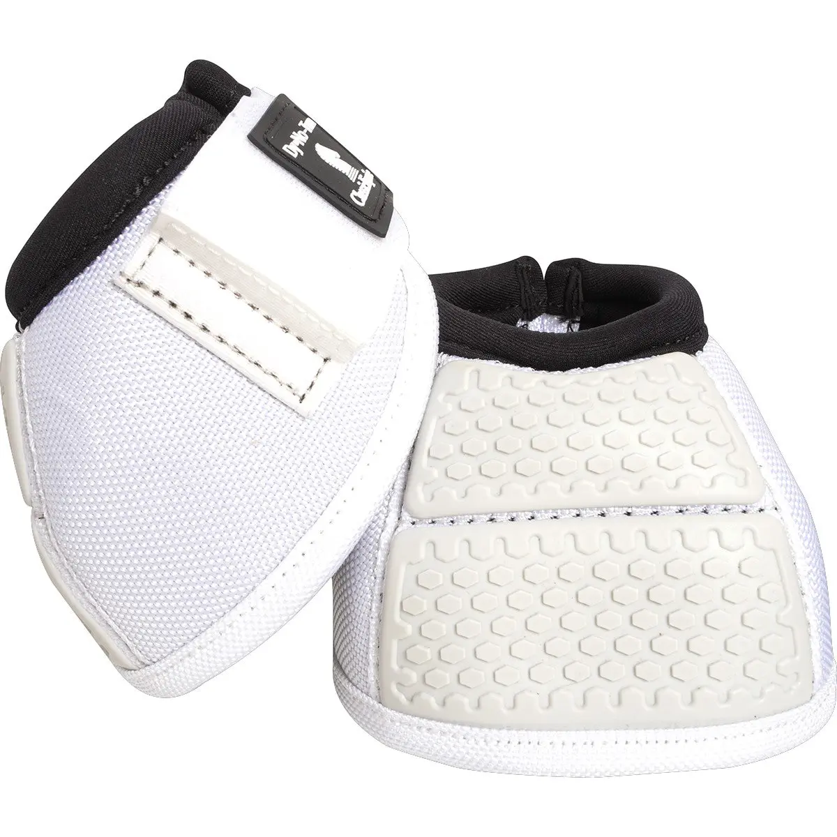 Classic Equine Flexion No Turn Bell Boots, White 1