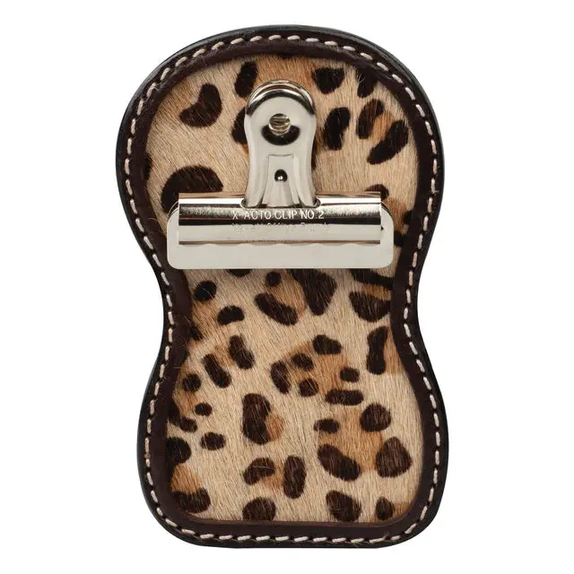 Fashion Show Number Holder With Clip, Cheetah Print 1