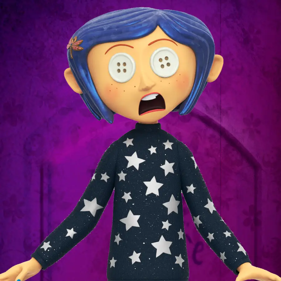 Coraline (2009): Coraline Button Eyes (Pre-Order) 1