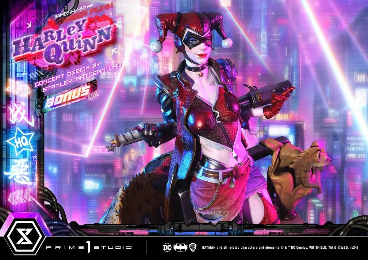 Dc Comics: Cyberpunk Harley Quinn Deluxe Bonus Version 1