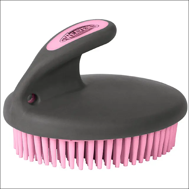 Palm Held Fine Curry Comb - Pink 1