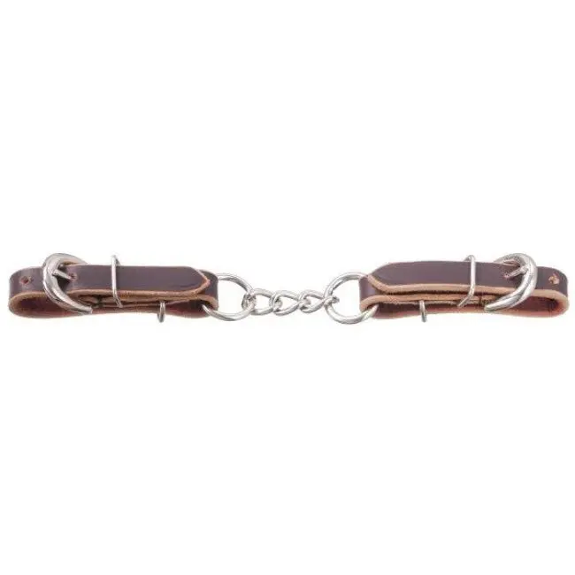 Leather 3 Link Curb Chain 1