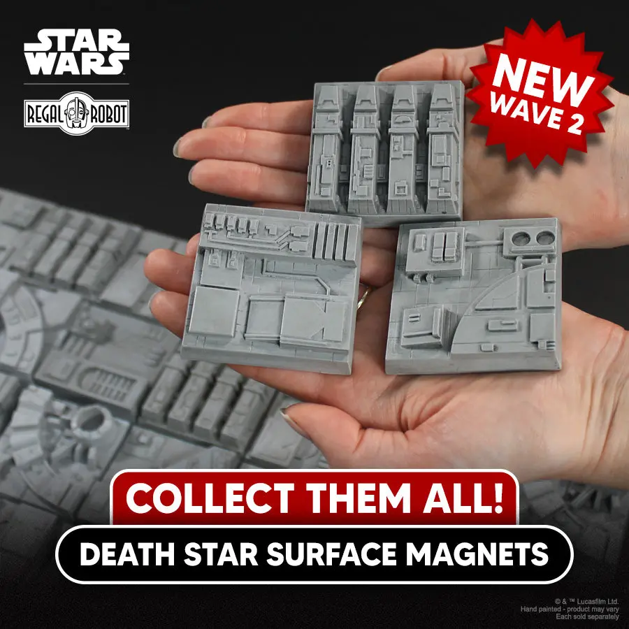Star Wars A New Hope: Death Star Surface Magnet Tiles Wave 2 Full Set 1