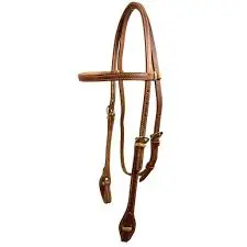Stiched Headstall With Rawhide 1