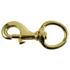 3-1/4" X 5/8" Solid Brass Snap #3 1
