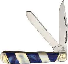 Rough Ryder- Blue Ocean Trapper Folding Knife 1