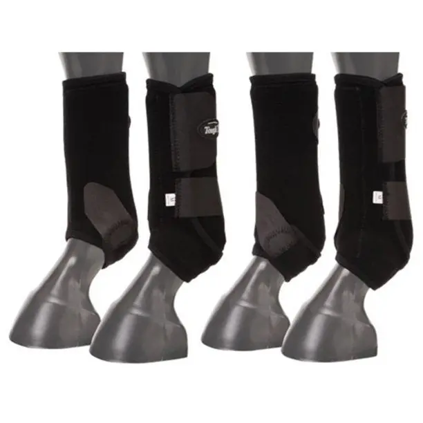 Tough1 Extreme Vented Sport Boots - Full Set - Medium - Black 1
