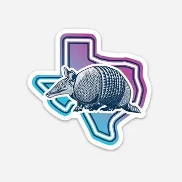 Armadillo Tx Sticker 1