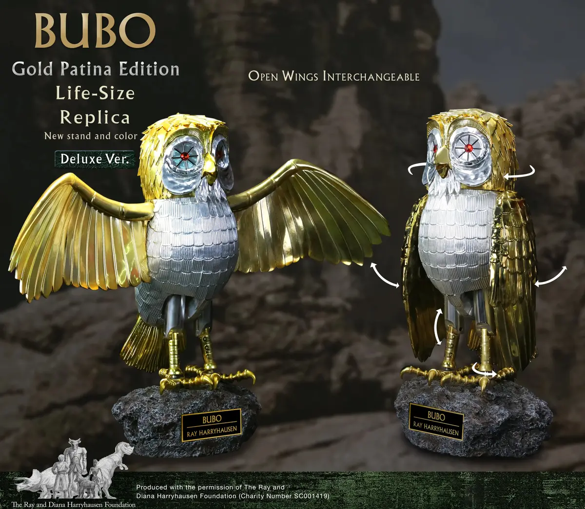 Clash Of The Titans (1981): Bubo Gold Patina Deluxe Edition (Pre-Order) 1