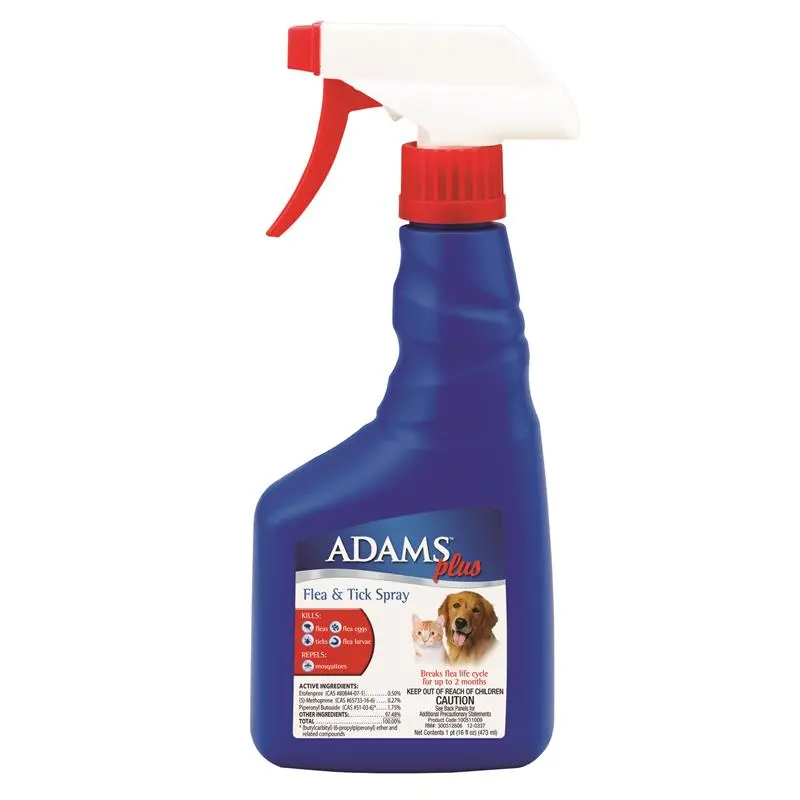 Adams Plus: Flea And Tick Spray - 16 Oz 1