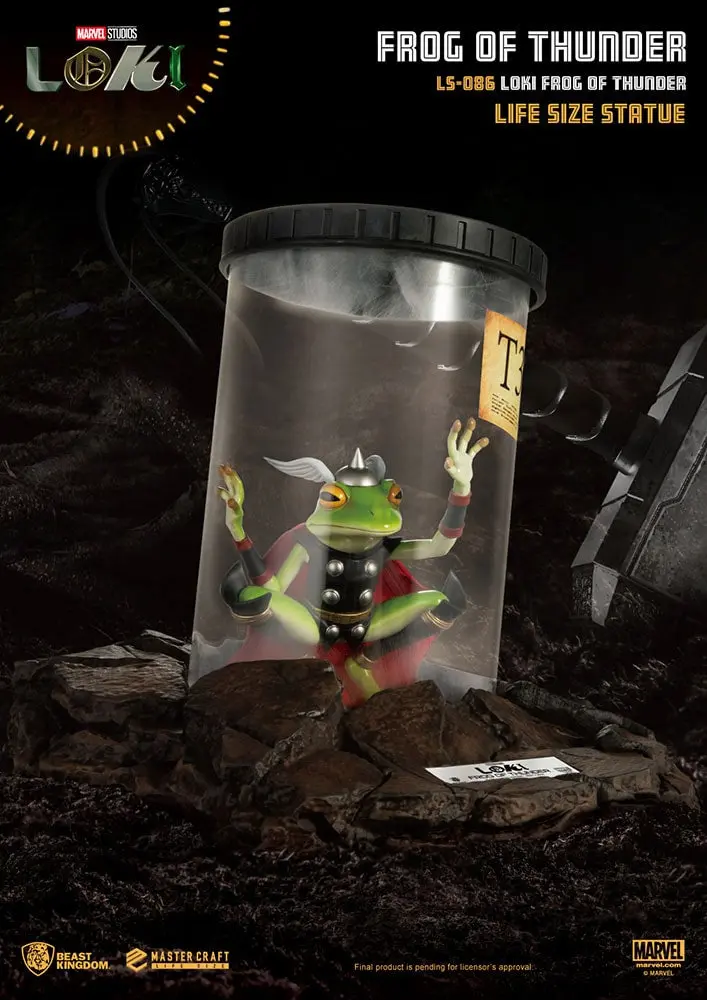 Marvel Loki: Throg Frog Of Thunder Life Size Statue 1