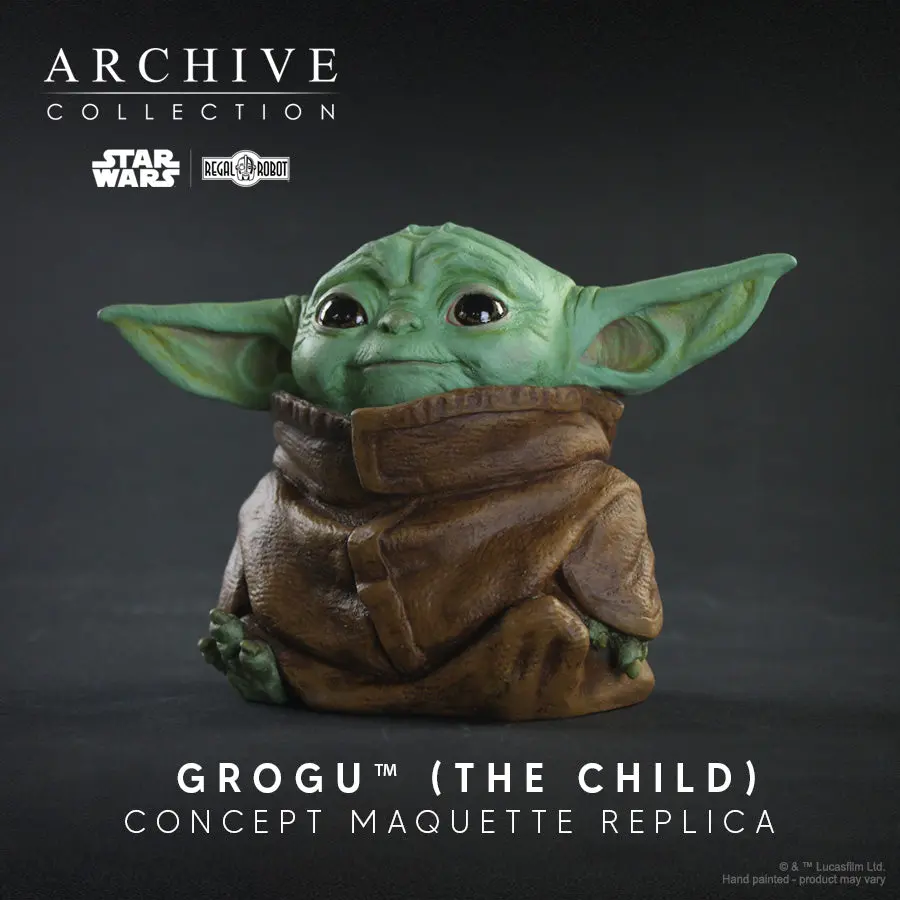 Star Wars The Mandalorian: Grogu (The Child) Concept Maquette Dual Signature Edition 1